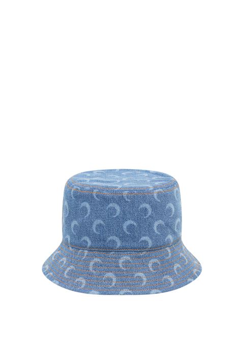 moon laser bucket hat woman blue MARINE SERRE | UHG030A CDEN0002BL05